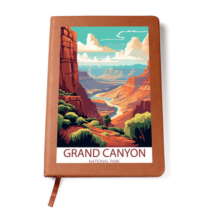 Famous Travel Destinations - Grand Canyon National Park, Arizona - Vegan Leather Journal