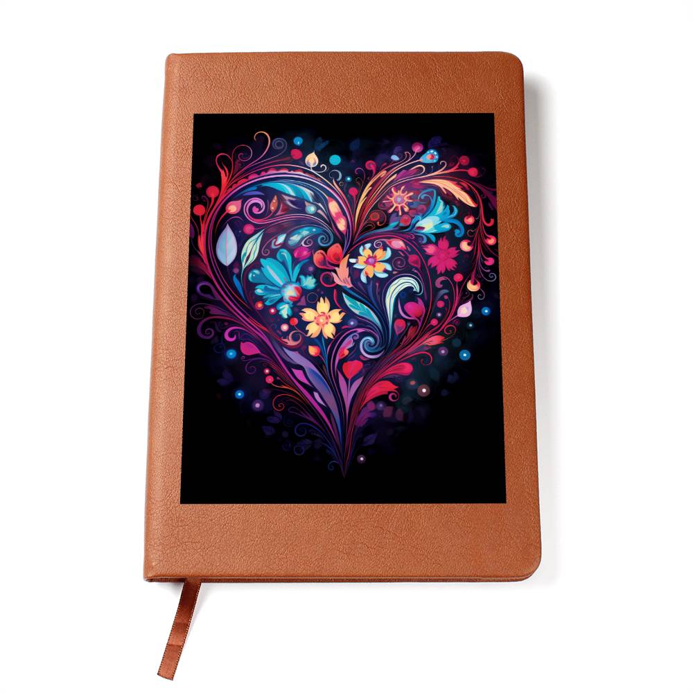 Valentine's Day Art 017 - Vegan Leather Journal