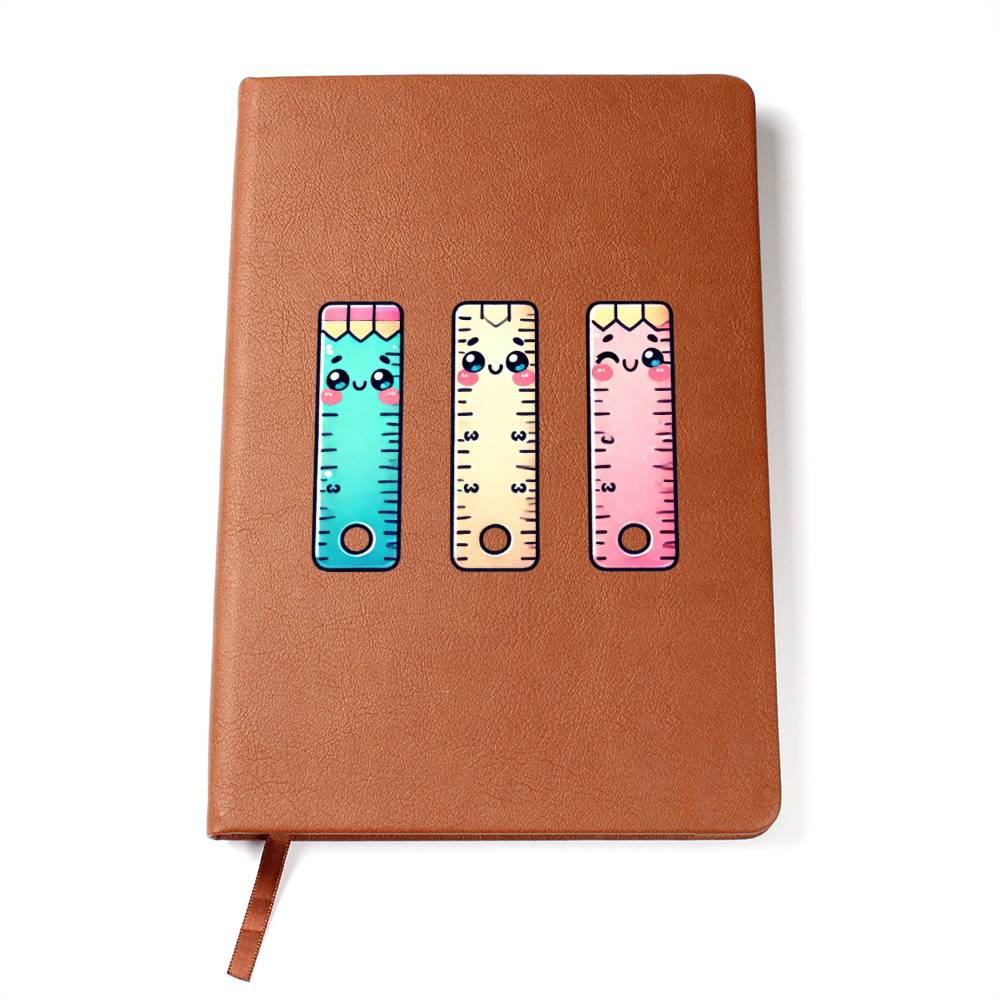 Cute Back to School Sticker 104 - Vegan Leather Journal