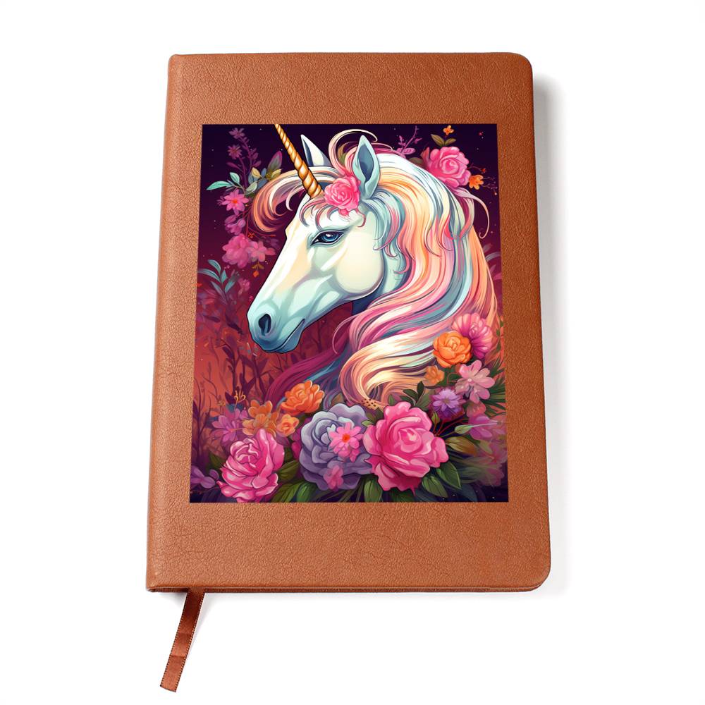 Cute Unicorn 021 - Vegan Leather Journal