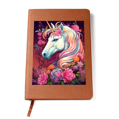 Cute Unicorn 021 - Vegan Leather Journal