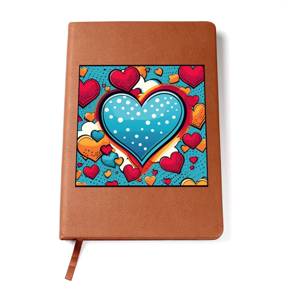 Valentine's Day Pop Art 24 - Vegan Leather Journal
