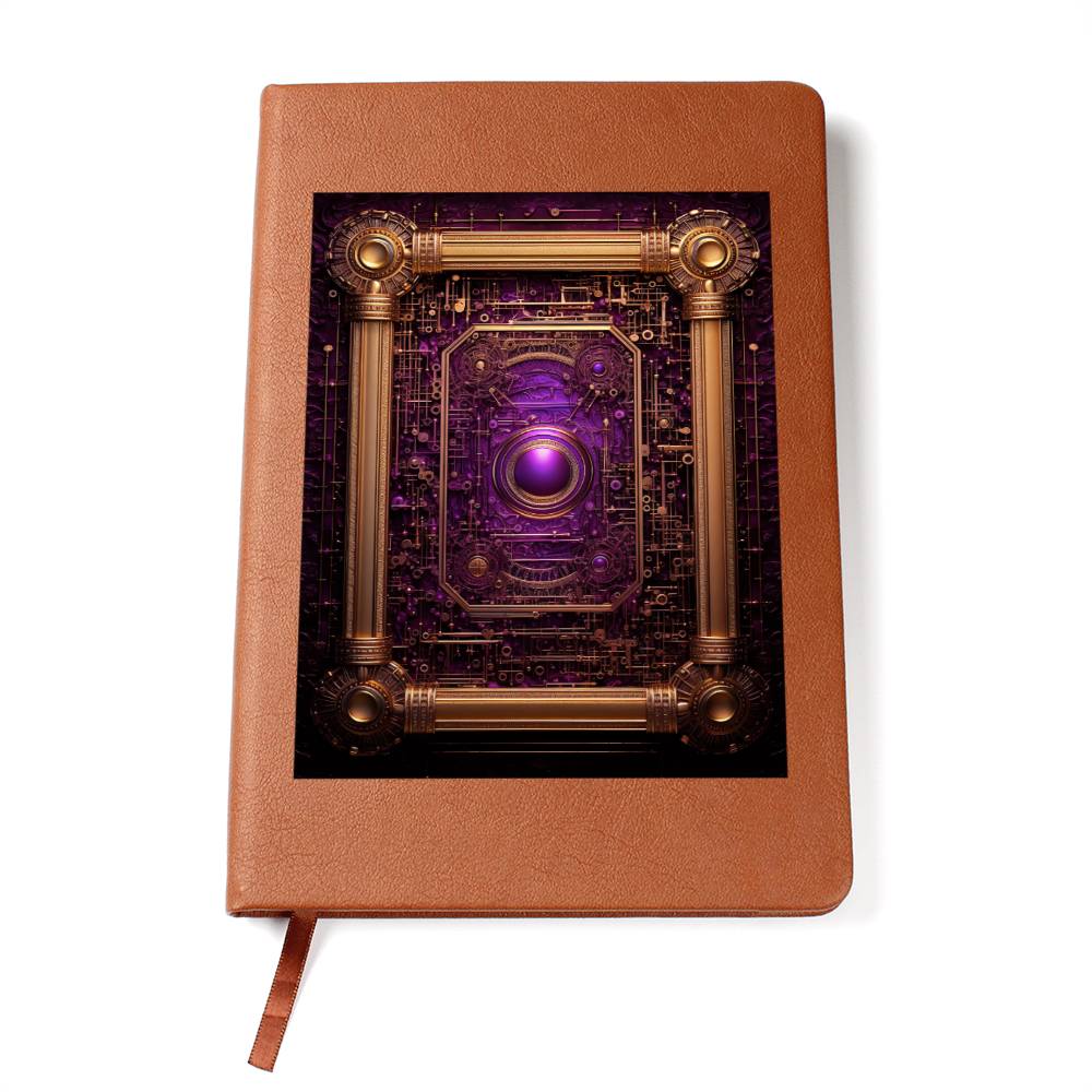 Ornate Gold Cover 028 - Vegan Leather Journal