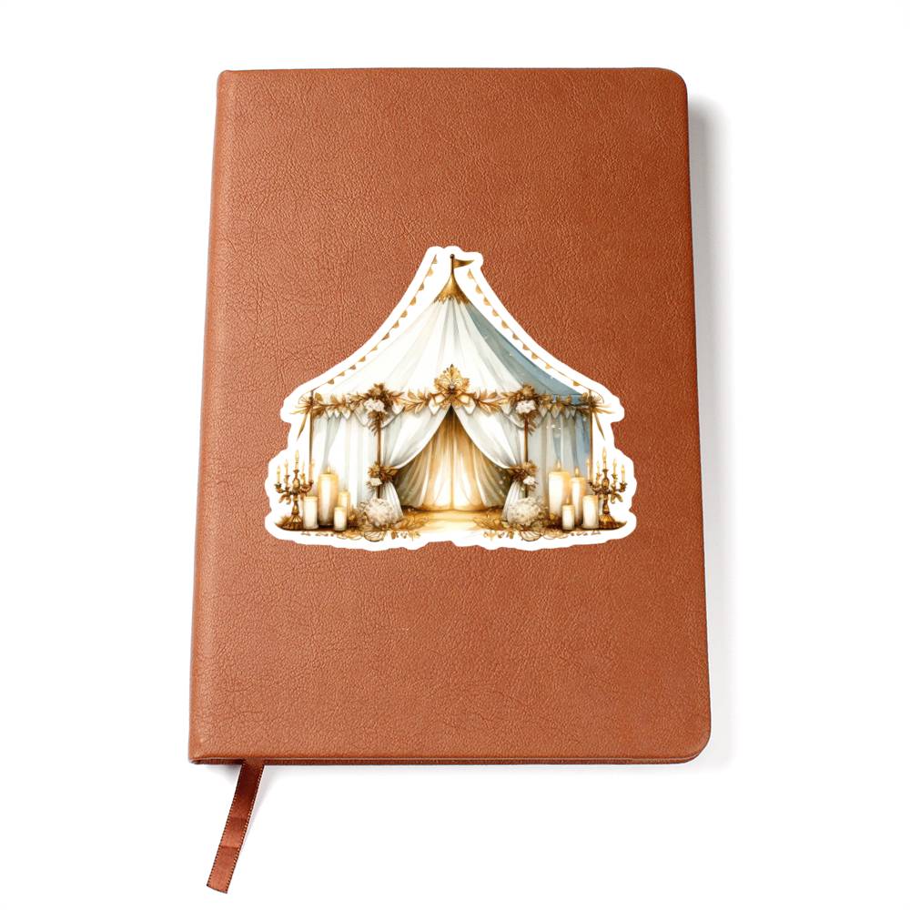 Luxury Wedding Decor Sticker 038 - Vegan Leather Journal