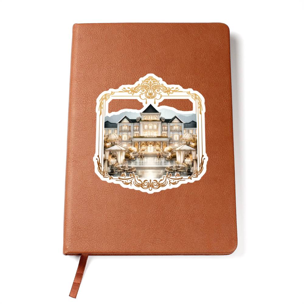 Luxury Wedding Decor Sticker 078 - Vegan Leather Journal