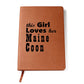 This Girl Loves Her Maine Coon b - Vegan Leather Journal