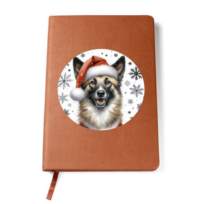 Christmas Dog - Mudi - Vegan Leather Journal