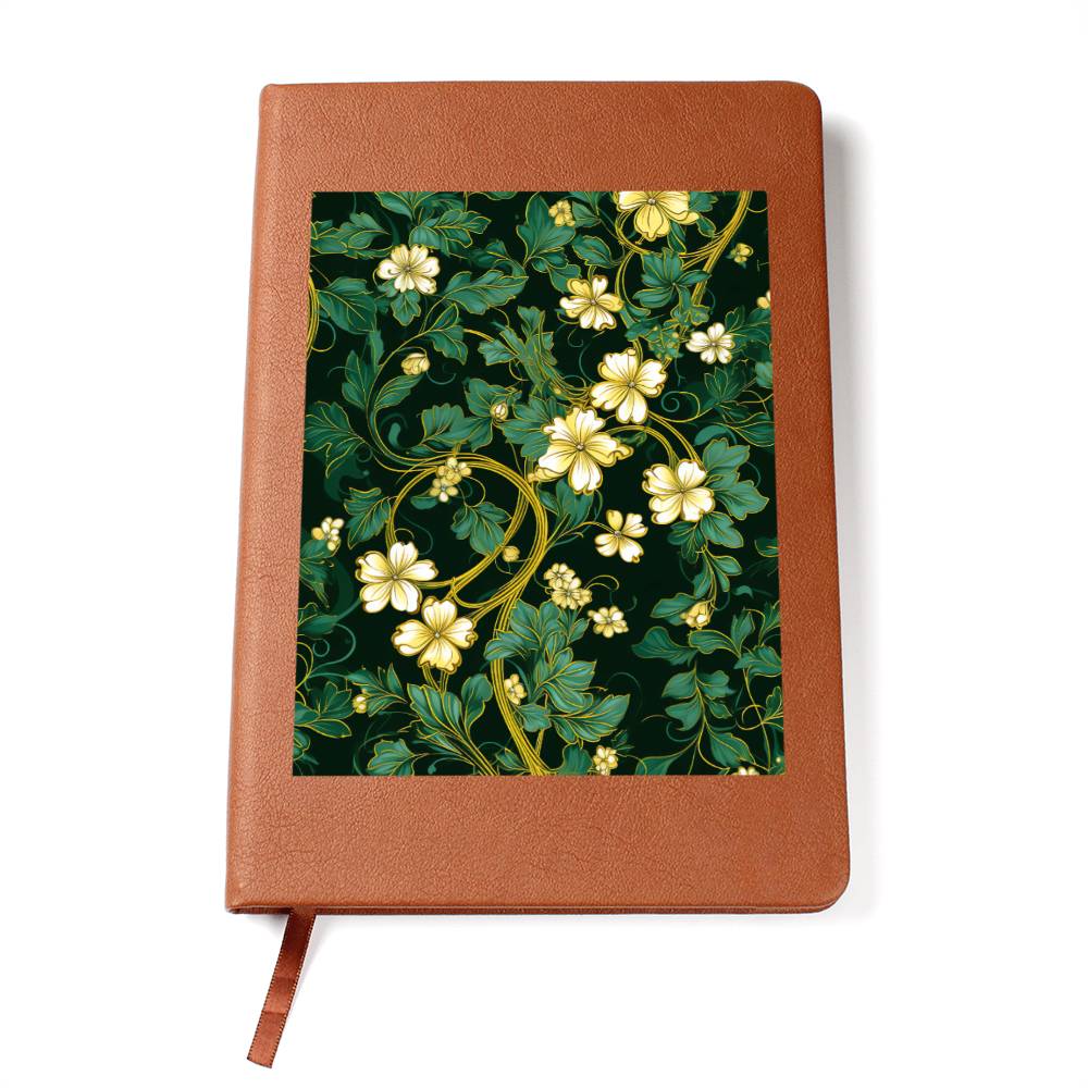Ornate Gold Cover 084 - Vegan Leather Journal