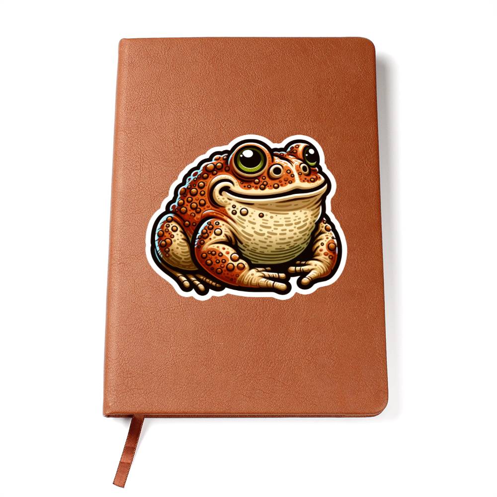 Cute Toad sticker 195 - Vegan Leather Journal