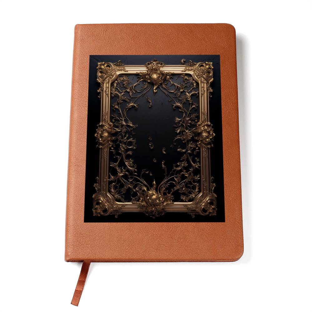 Ornate Gold Cover 121 - Vegan Leather Journal