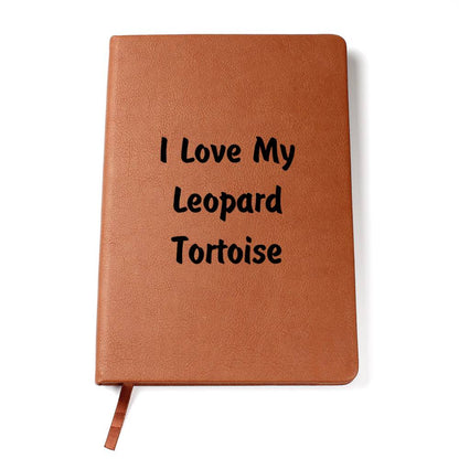 Love My Leopard Tortoise - Vegan Leather Journal