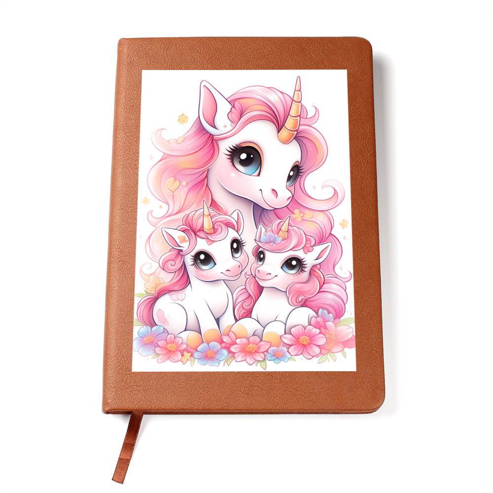 Cute Unicorn 050 - Vegan Leather Journal