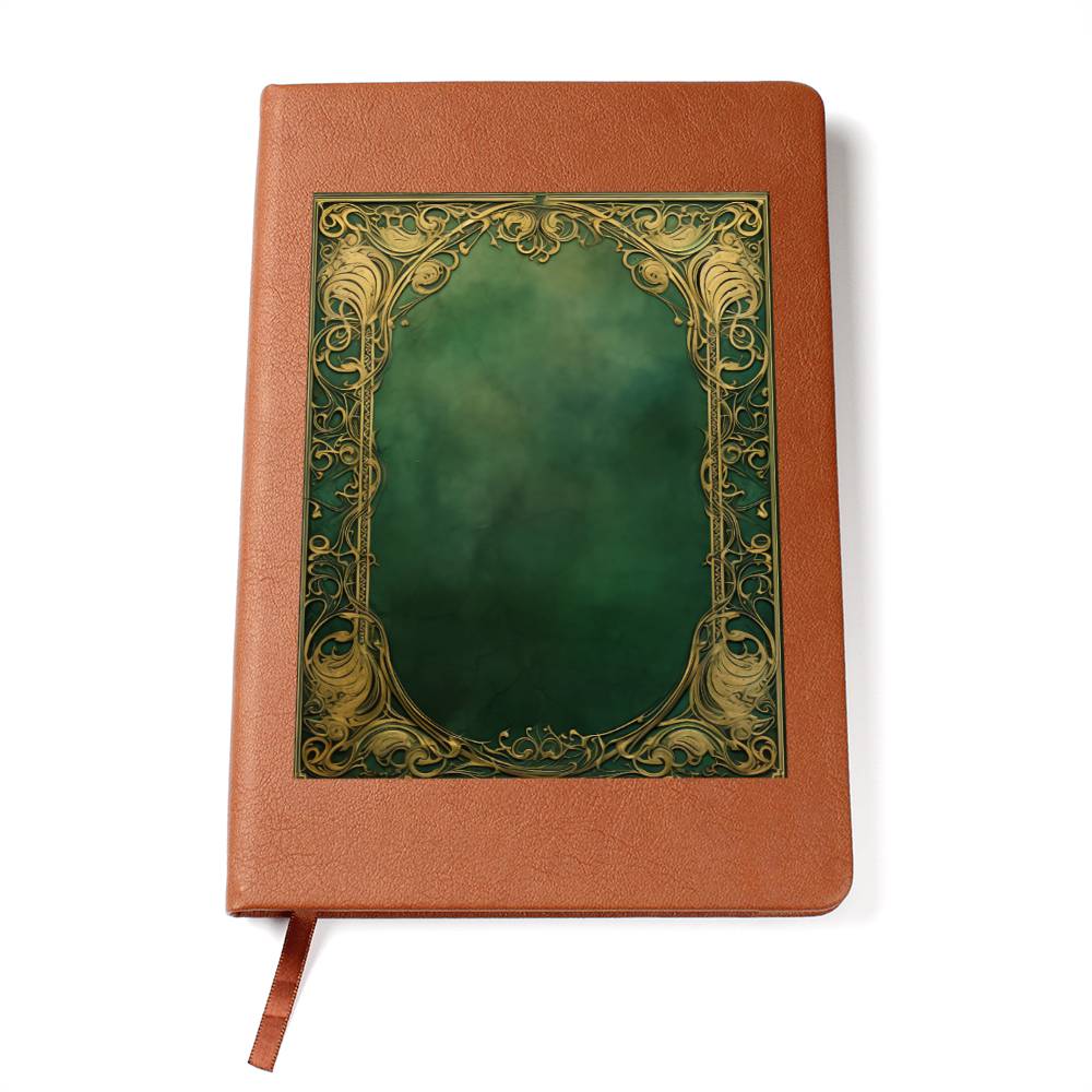 Ornate Gold Cover 038 - Vegan Leather Journal