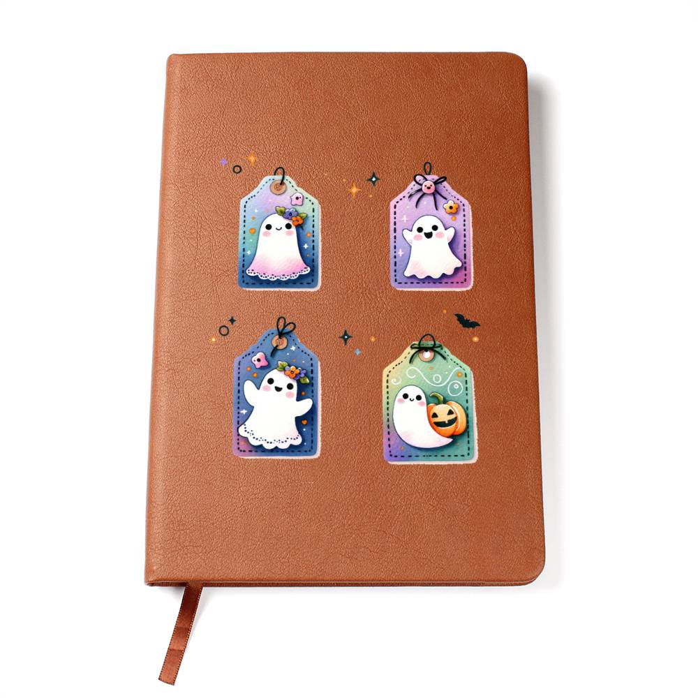 Cute Halloween Sticker 121 - Vegan Leather Journal