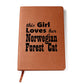 Norwegian Forest Cat - Vegan Leather Journal