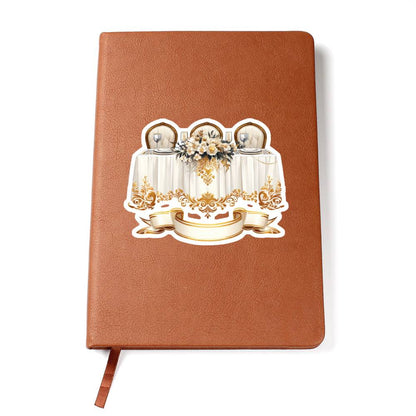 Luxury Wedding Decor Sticker 035 - Vegan Leather Journal