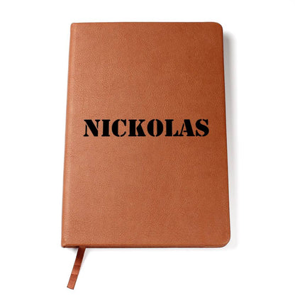Nickolas - Vegan Leather Journal