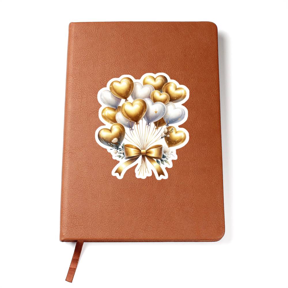 Luxury Wedding Decor Sticker 088 - Vegan Leather Journal