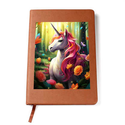Cute Unicorn 025 - Vegan Leather Journal