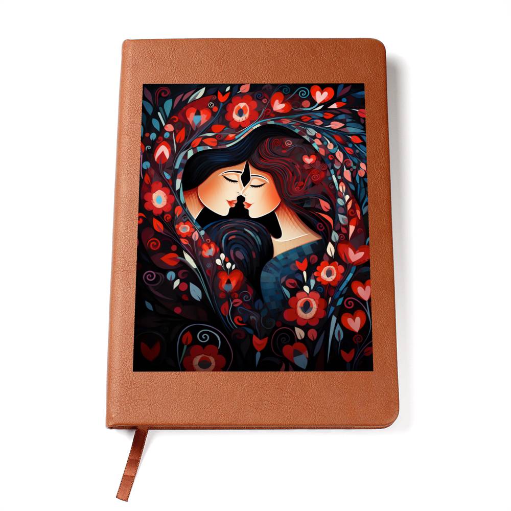 Valentine's Day Art 219 - Vegan Leather Journal