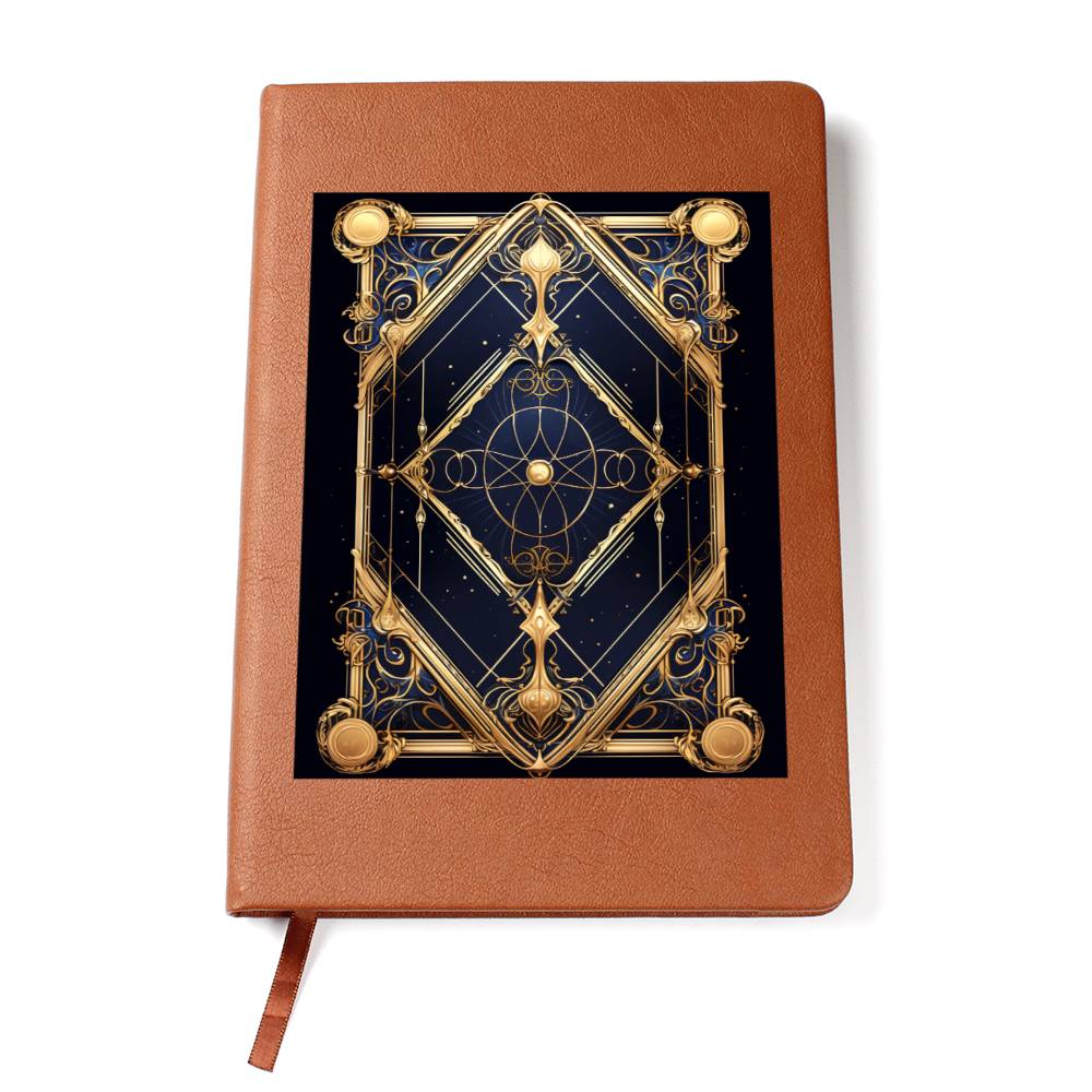 Ornate Gold Cover 002 - Vegan Leather Journal