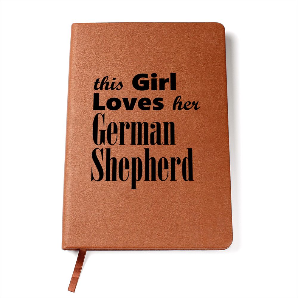 German Shepherd - Vegan Leather Journal