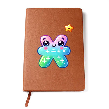 Cute Back to School Sticker 085 - Vegan Leather Journal