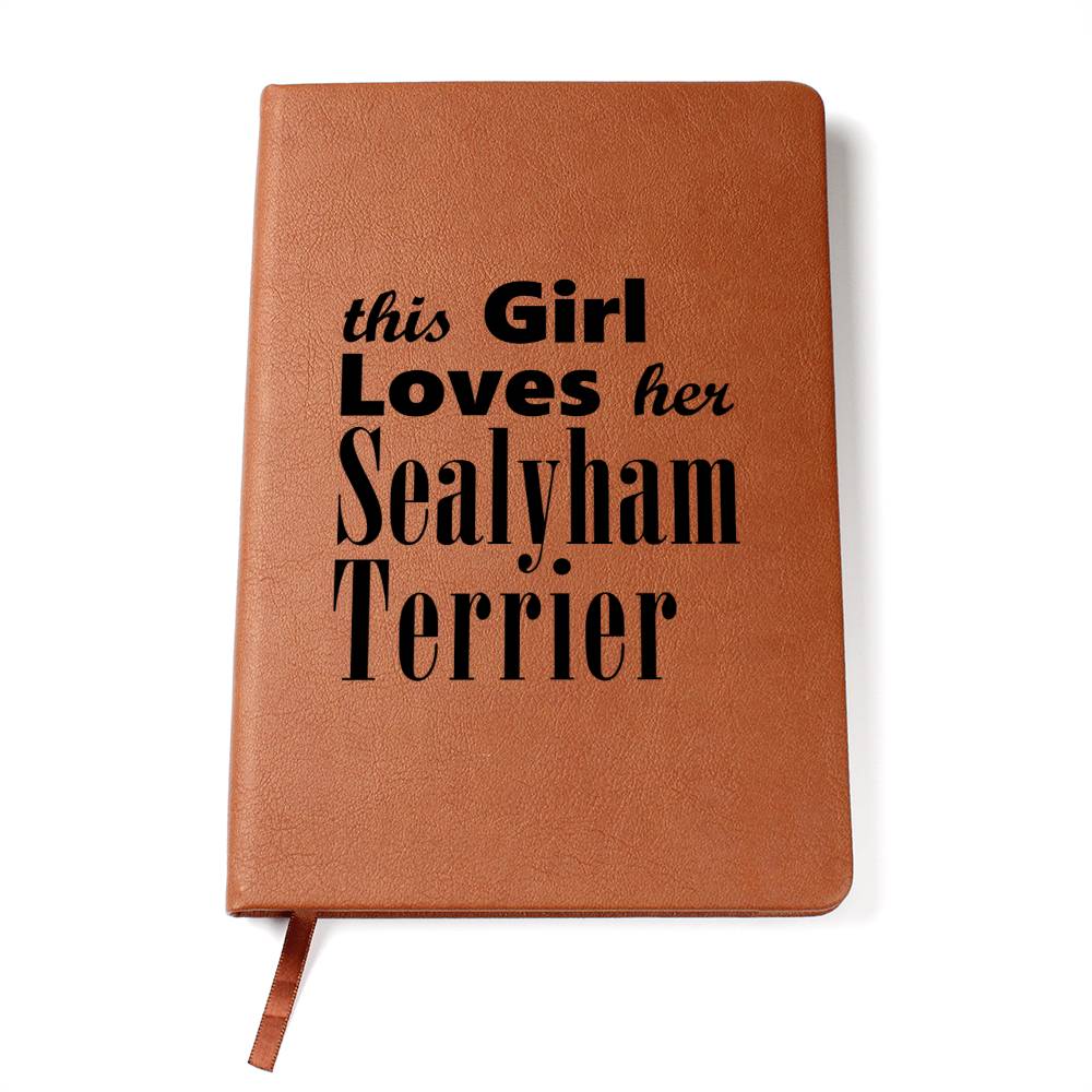 Sealyham Terrier - Vegan Leather Journal