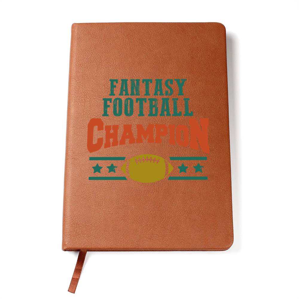 Fantasy Football Champion - Vegan Leather Journal