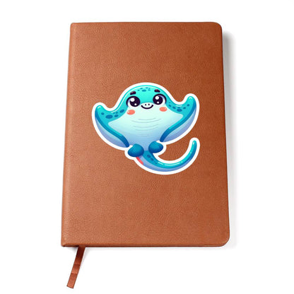 Cute Stingray sticker 181 - Vegan Leather Journal