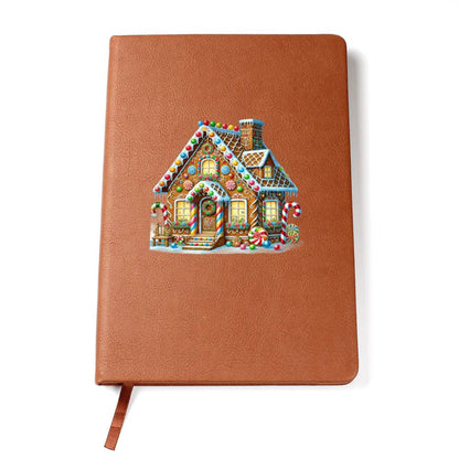 Christmas Gingerbread House 014 - Vegan Leather Journal