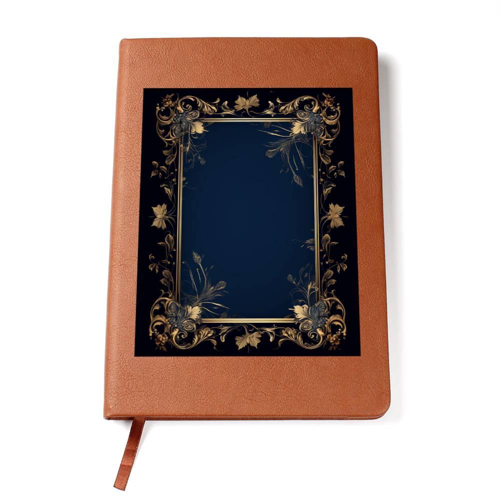 Ornate Gold Cover 009 - Vegan Leather Journal