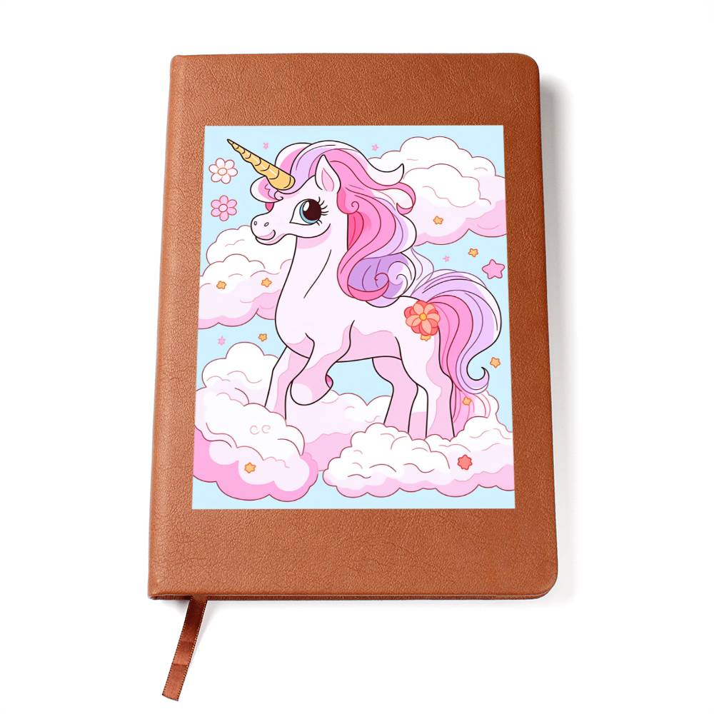 Cute Unicorn 013 - Vegan Leather Journal