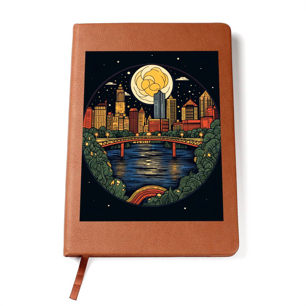 Minimalist BOHO Art 077 - Vegan Leather Journal