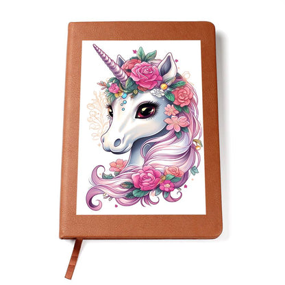 Cute Unicorn 111 - Vegan Leather Journal