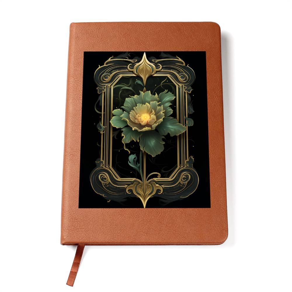 Ornate Gold Cover 042 - Vegan Leather Journal