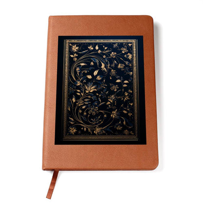 Ornate Gold Cover 041 - Vegan Leather Journal