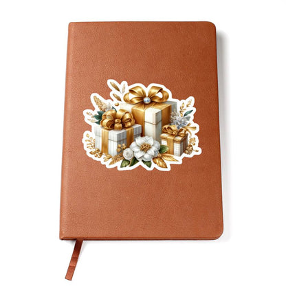 Luxury Wedding Decor Sticker 018 - Vegan Leather Journal