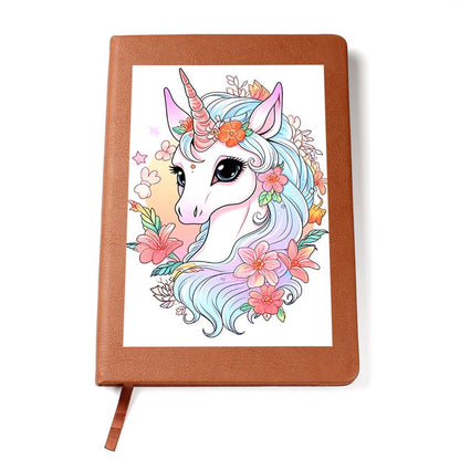 Cute Unicorn 097 - Vegan Leather Journal