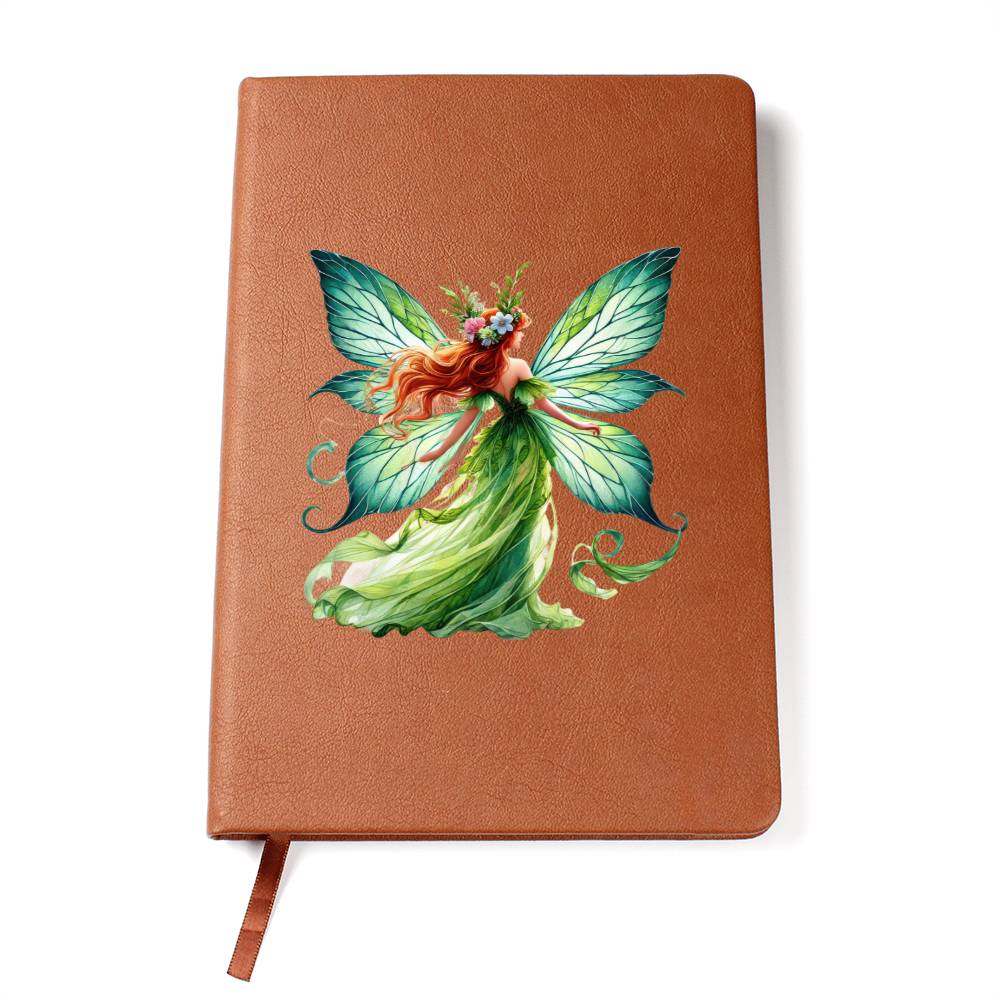 Magical Nature Forest Fairy 02 - Vegan Leather Journal