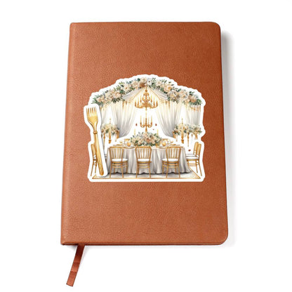 Luxury Wedding Decor Sticker 008 - Vegan Leather Journal
