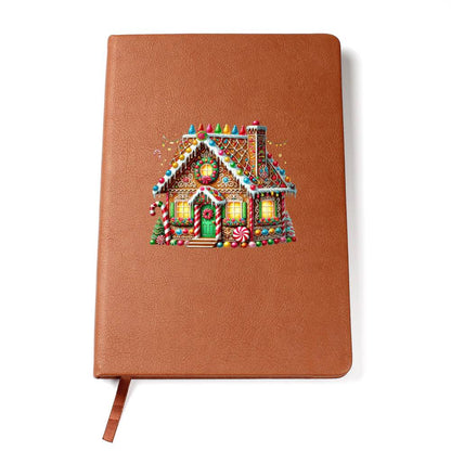 Christmas Gingerbread House 015 - Vegan Leather Journal