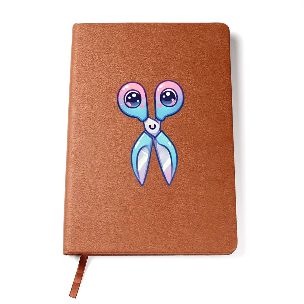 Cute Back to School Sticker 005 - Vegan Leather Journal