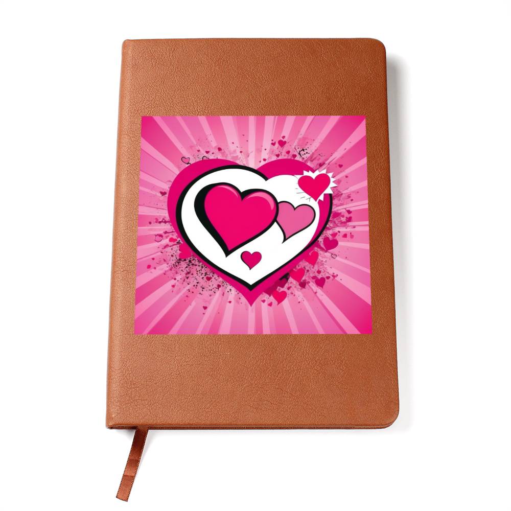 Valentine's Day Pop Art 04 - Vegan Leather Journal