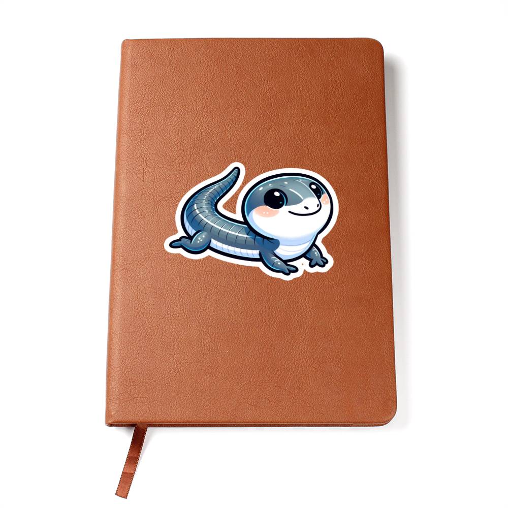 Cute Skink sticker 167 - Vegan Leather Journal