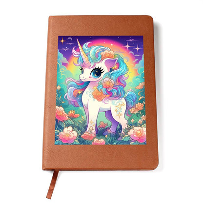 Cute Unicorn 005 - Vegan Leather Journal