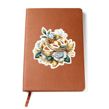 Luxury Wedding Decor Sticker 034 - Vegan Leather Journal