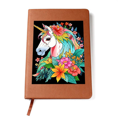 Cute Unicorn 017 - Vegan Leather Journal