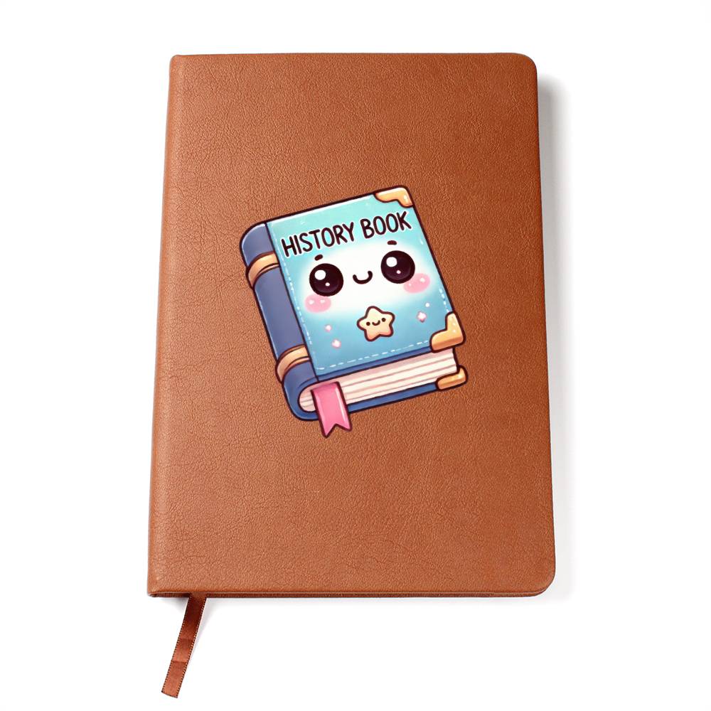 Cute Back to School Sticker 073 - Vegan Leather Journal