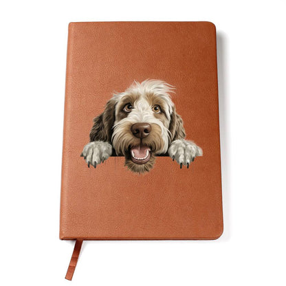 Spinone Italiano Peeking - Vegan Leather Journal